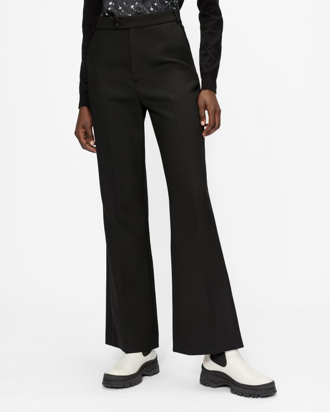 Pantalon Ted Baker High Waist Slim Flare Noir Femme | QEU-47968204